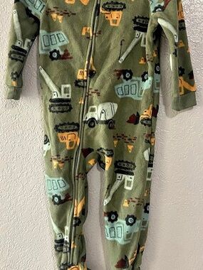 carter's Construction Fleece Footed Pajama, 2T